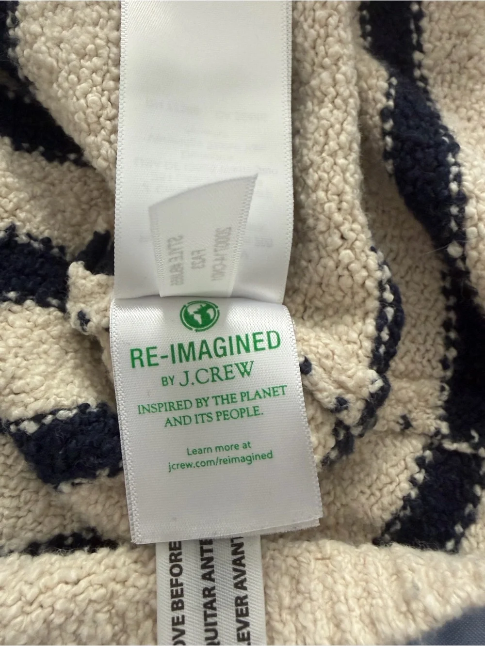 J.Crew striped boucle turtleneck sweater women’s large